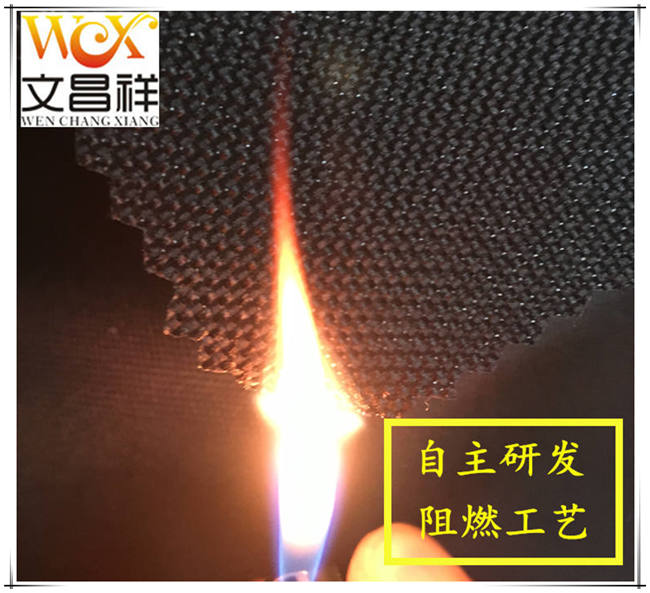 Fire-retardant and flame-retardant Oxford cloth