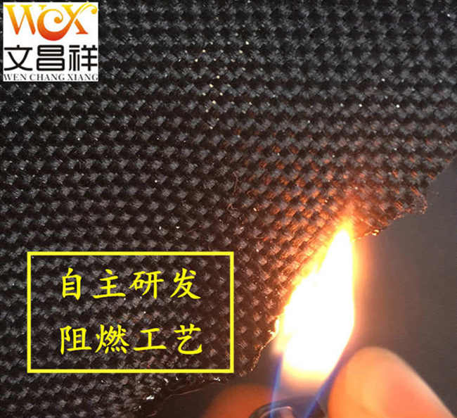 Fire-retardant and flame-retardant Oxford cloth